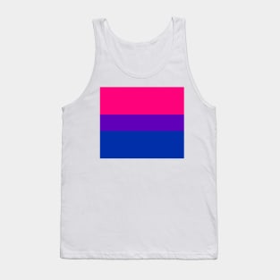 Seamless Repeating Bisexual Pride Flag Pattern Tank Top